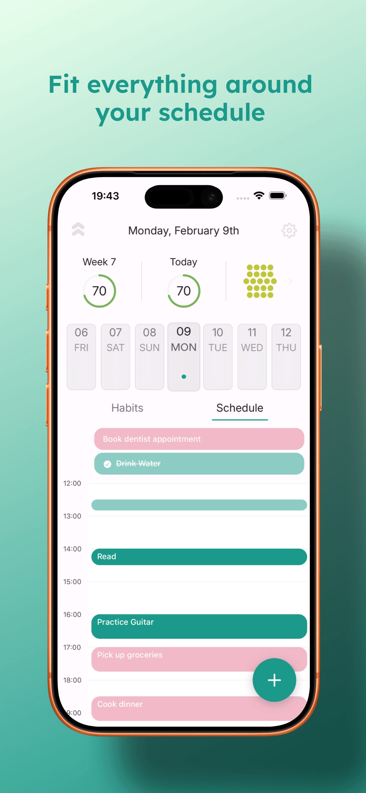 Traction Schedule — Fit everything around your schedule